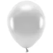 balony ekologiczne srebrny metalik partydeco 12 100 szt