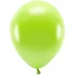 balony ekologiczne zielone jabluszko metalik partydeco 10 100 szt