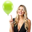 balony ekologiczne zielone jabluszko metalik partydeco 12 100 szt