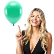 balony ekologiczne zielony metalik 2 partydeco 12 100 szt