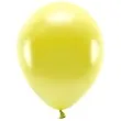 balony ekologiczne zolty metalik partydeco 10 10 szt