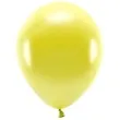 balony ekologiczne zolty metalik partydeco 12 10 szt