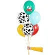 balony farma mix partydeco 12 6 szt