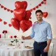 balony foliowe czerwone serca dekoracja na dzien kobiet walentynki wesele rocznice slub 10 szt