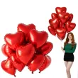 balony foliowe czerwone serca dekoracja na dzien kobiet walentynki wesele rocznice slub 10 szt