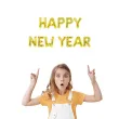 balony foliowe napis happy new year zloty partypal 16 12 szt