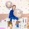 balony foliowy kwieciste happy birthday jasno rozowy partydeco 14 rnd