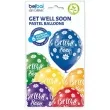 balony get well soon powrotu do zdrowia mix belbal 12 6 szt