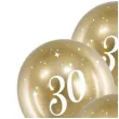 balony glossy liczba 30 zlote partydeco 12 6 szt