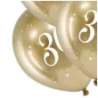 balony glossy liczba 30 zlote partydeco 12 6 szt