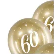 balony glossy liczba 60 zlote partydeco 12 6 szt