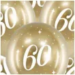 balony glossy liczba 60 zlote partydeco 12 6 szt