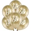 balony glossy liczba 60 zlote partydeco 12 6 szt