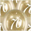 balony glossy liczba 70 zlote partydeco 12 6 szt