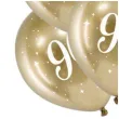 balony glossy liczba 90 zlote partydeco 12 6 szt