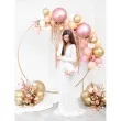 balony glossy rozowe zloto partydeco 12 10 szt
