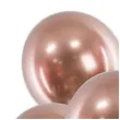 balony glossy rozowe zloto partydeco 18 5 szt