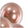 balony glossy rozowe zloto partydeco 18 5 szt