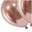 balony glossy rozowe zloto partydeco 18 5 szt