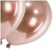 balony glossy rozowe zloto partydeco 18 5 szt