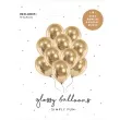 balony glossy zloty partydeco 12 10 szt