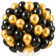 balony gm90 metalik zloty i czarny gemar 10 50 szt