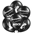 balony goraczka panienskiej nocy czarny pastel strong 14 50 szt
