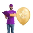 balony greatest of the all zlote qualatex 18 25 szt