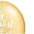 balony greatest of the all zlote qualatex 18 25 szt