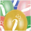 balony gwiazdki cyfra 2 mix folat 13 6 szt