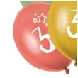 balony gwiazdki cyfra 3 mix folat 13 6 szt
