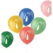 balony gwiazdki cyfra 4 mix folat 13 6 szt