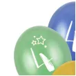 balony gwiazdki cyfra 4 mix folat 13 6 szt