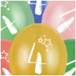 balony gwiazdki cyfra 4 mix folat 13 6 szt