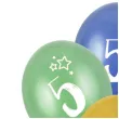 balony gwiazdki cyfra 5 mix folat 13 6 szt
