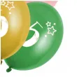 balony gwiazdki cyfra 5 mix folat 13 6 szt