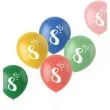 balony gwiazdki cyfra 8 mix folat 13 6 szt