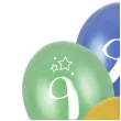 balony gwiazdki cyfra 9 mix folat 13 6 szt
