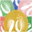 balony gwiazdki liczba 20 mix folat 13 6 szt