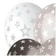 balony gwiazdki srebrny mix gemar 13 6 szt