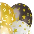 balony gwiazdki zloty mix gemar 13 6 szt