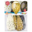balony gwiazdki zloty mix gemar 13 6 szt