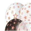 balony gwiazdy rozowe zloto 13 gemar 6 szt