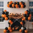 balony halloween classic mix pomaranczowy czarny 12 20 szt