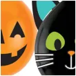 balony halloween friends diy dynia i kotek mix amscan 11 2 szt