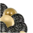 balony halloween glamour nietoperze czarny zloty 12 20 szt