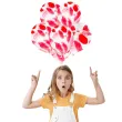 balony halloween krwawe plamy biale folat 12 6 szt