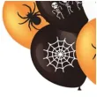 balony halloween mix bialo pomaranczowo czarne partypal 12 10 szt