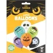 balony halloween monsters pastel mix partypal 12 6 szt