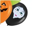 balony halloween monsters pastel mix partypal 12 6 szt
